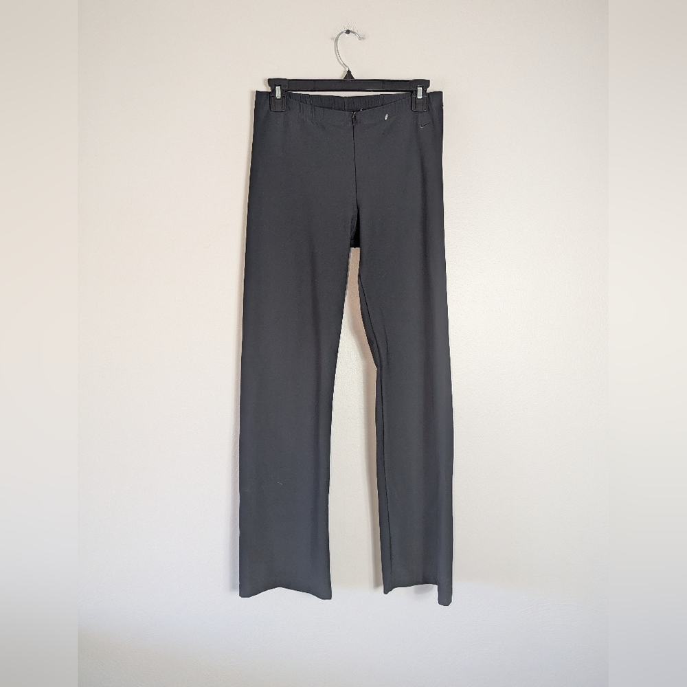 S Nike Dri-Fit Black Zip Front Athletic Pants